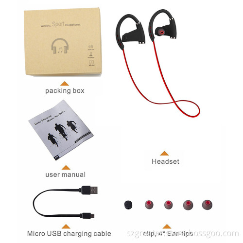 2017 New Bluetooth Headphones Wireless Headset for sport gym